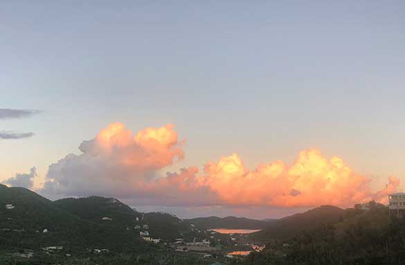 Reverse Sunset over St. John